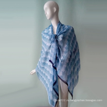 Платье для пляжа Blue Polyster Chiffon